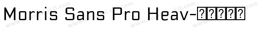 Morris Sans Pro Heav字体转换